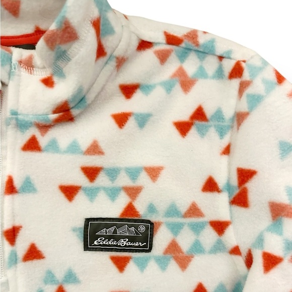 Eddie Bauer | Geometric Print Fleece Pullover (L) 🔺 - Picture 2 of 6